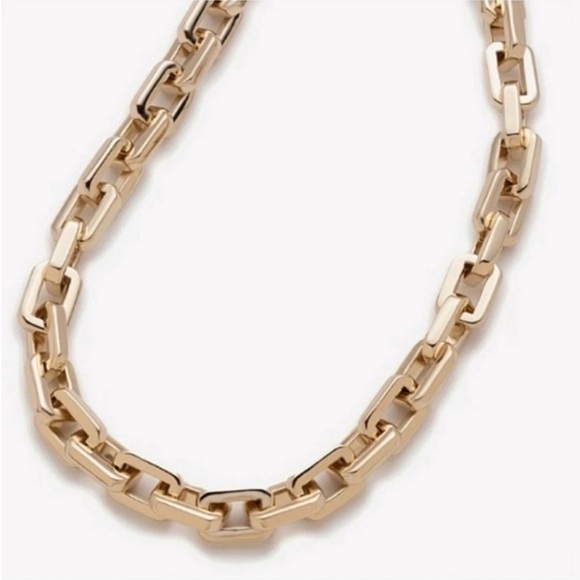 Eddie Borgo- Chain Supra Link Necklace 12 K gold plated brand new - Picture 5 of 13